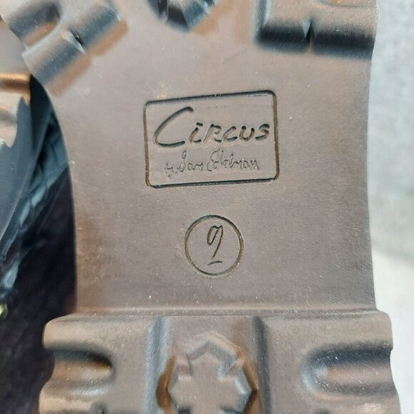 Circus NY Black Croc-Embossed Leather Loafers With Gold  Detail & Chunky Sole - Picture 16 of 16